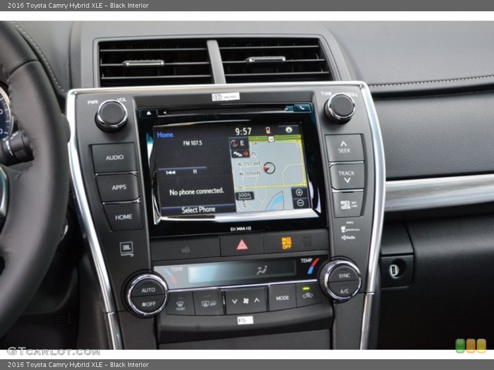 Black Interior Controls for the 2016 Toyota Camry Hybrid XLE #108285837