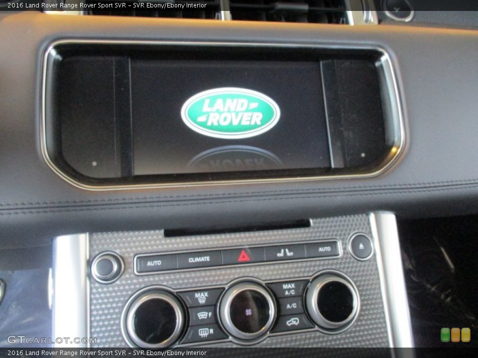 SVR Ebony/Ebony Interior Controls for the 2016 Land Rover Range Rover Sport SVR #108292002
