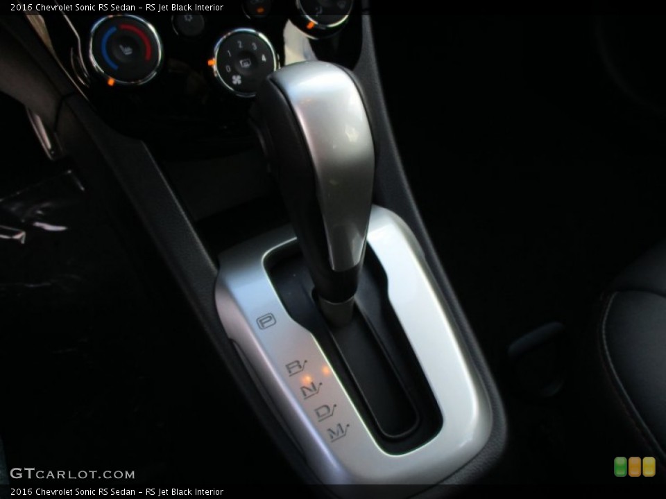 RS Jet Black Interior Transmission for the 2016 Chevrolet Sonic RS Sedan #108297852