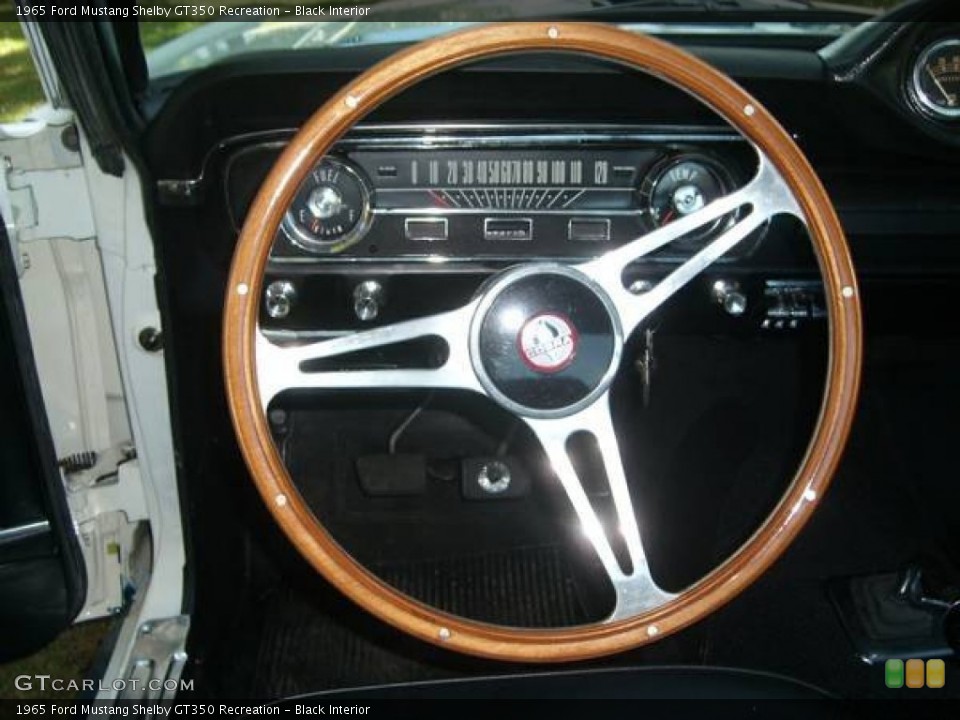 Black Interior Steering Wheel for the 1965 Ford Mustang Shelby GT350 Recreation #108298495