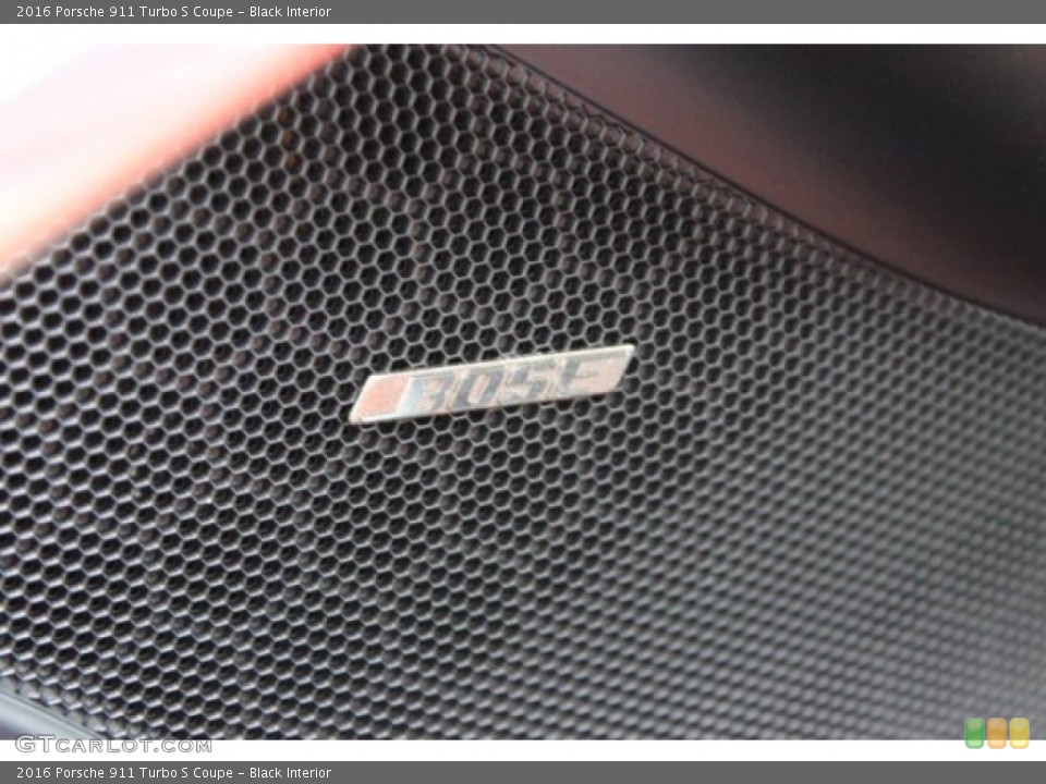 Black Interior Audio System for the 2016 Porsche 911 Turbo S Coupe #108307128