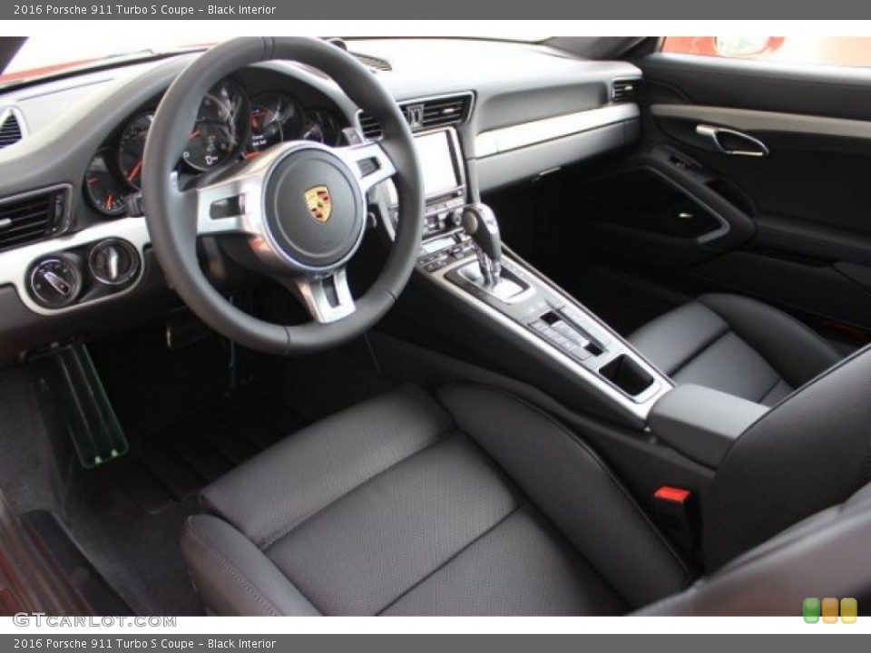 Black Interior Prime Interior for the 2016 Porsche 911 Turbo S Coupe #108307182