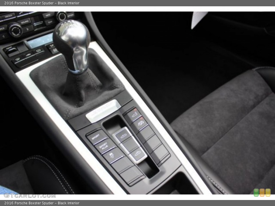 Black Interior Transmission for the 2016 Porsche Boxster Spyder #108307959