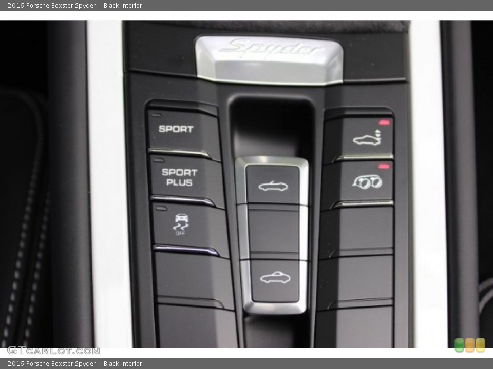 Black Interior Controls for the 2016 Porsche Boxster Spyder #108307995