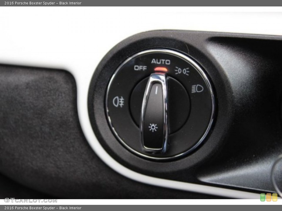 Black Interior Controls for the 2016 Porsche Boxster Spyder #108308091