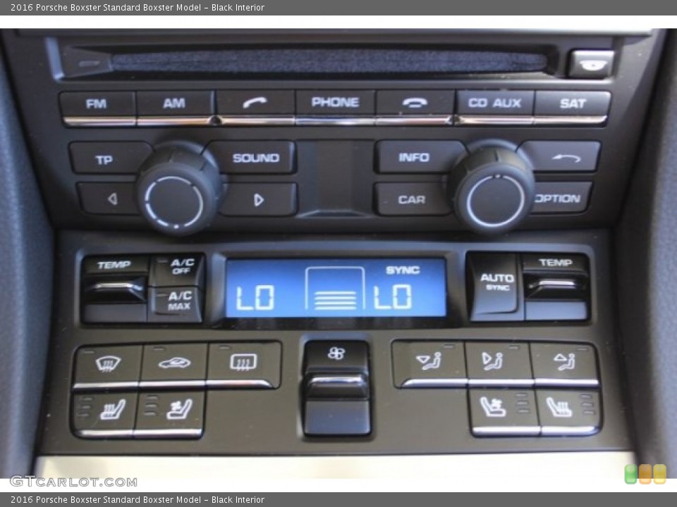 Black Interior Controls for the 2016 Porsche Boxster  #108308613
