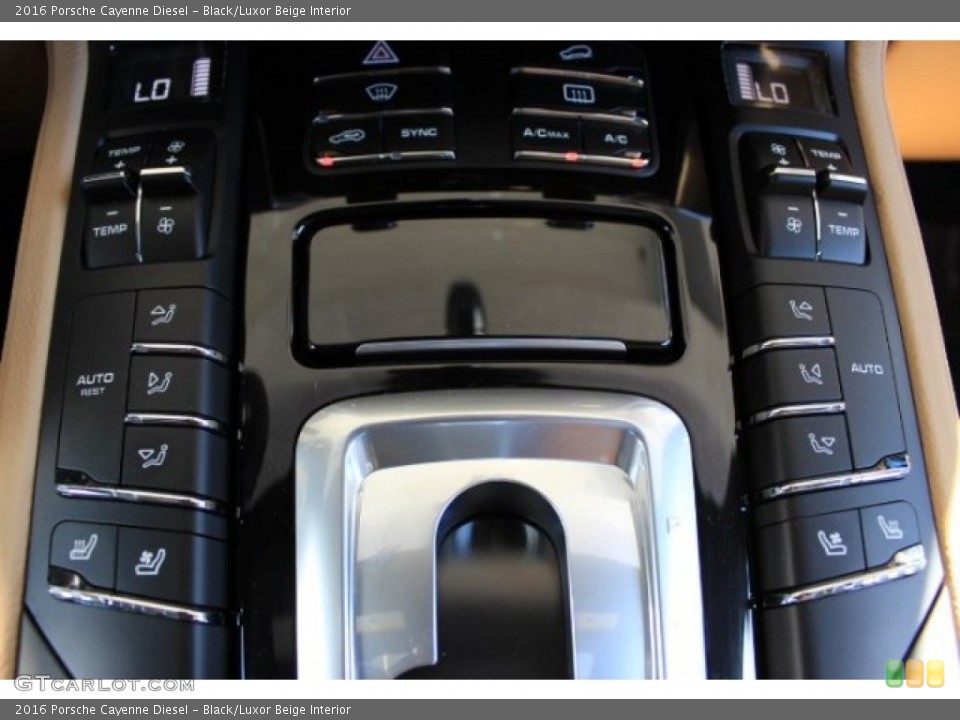 Black/Luxor Beige Interior Controls for the 2016 Porsche Cayenne Diesel #108309144