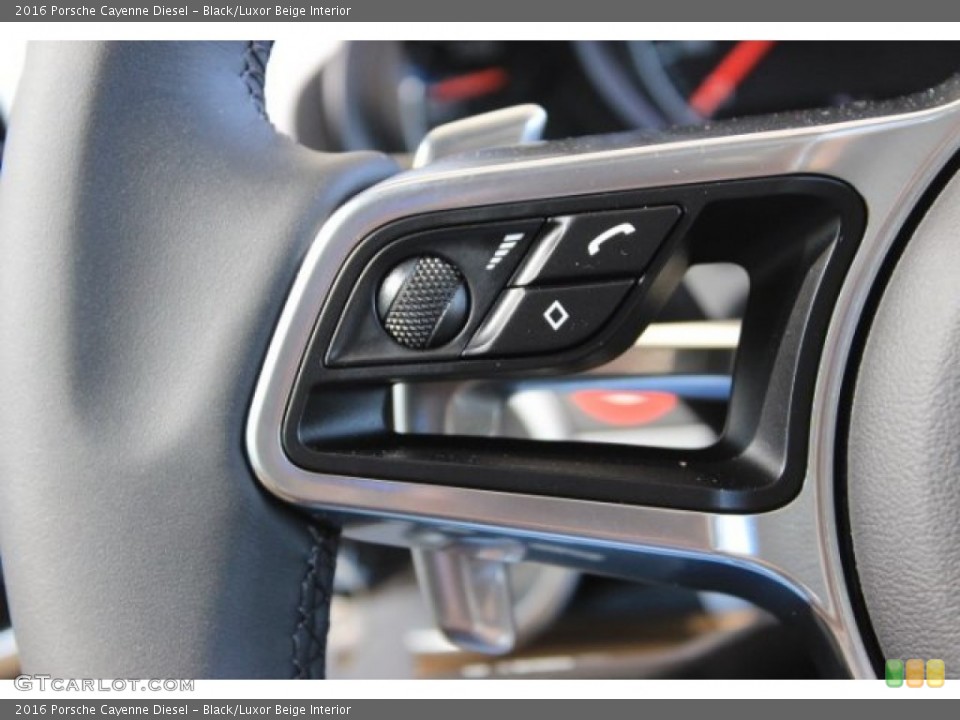Black/Luxor Beige Interior Controls for the 2016 Porsche Cayenne Diesel #108309267
