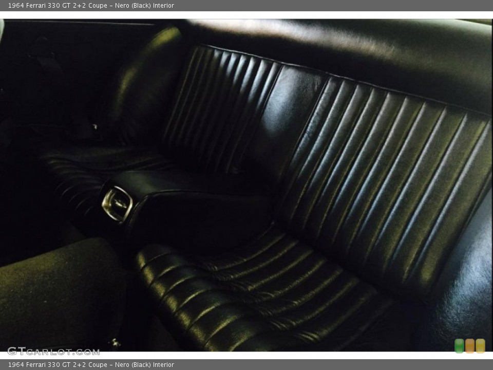 Nero (Black) Interior Rear Seat for the 1964 Ferrari 330 GT 2+2 Coupe #108316710