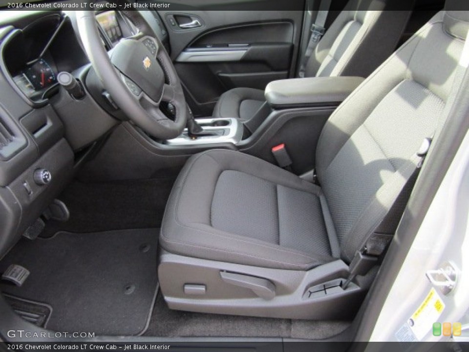 Jet Black Interior Photo for the 2016 Chevrolet Colorado LT Crew Cab #108317700