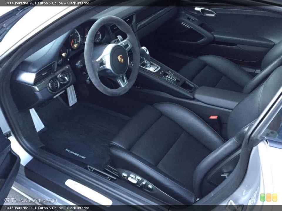 Black Interior Photo for the 2014 Porsche 911 Turbo S Coupe #108317743