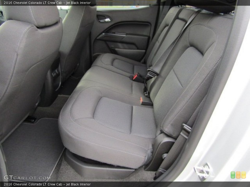 Jet Black Interior Rear Seat for the 2016 Chevrolet Colorado LT Crew Cab #108317853