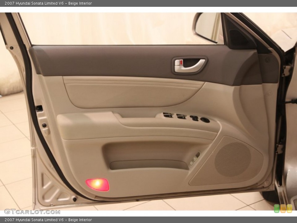 Beige Interior Door Panel for the 2007 Hyundai Sonata Limited V6 #108323905