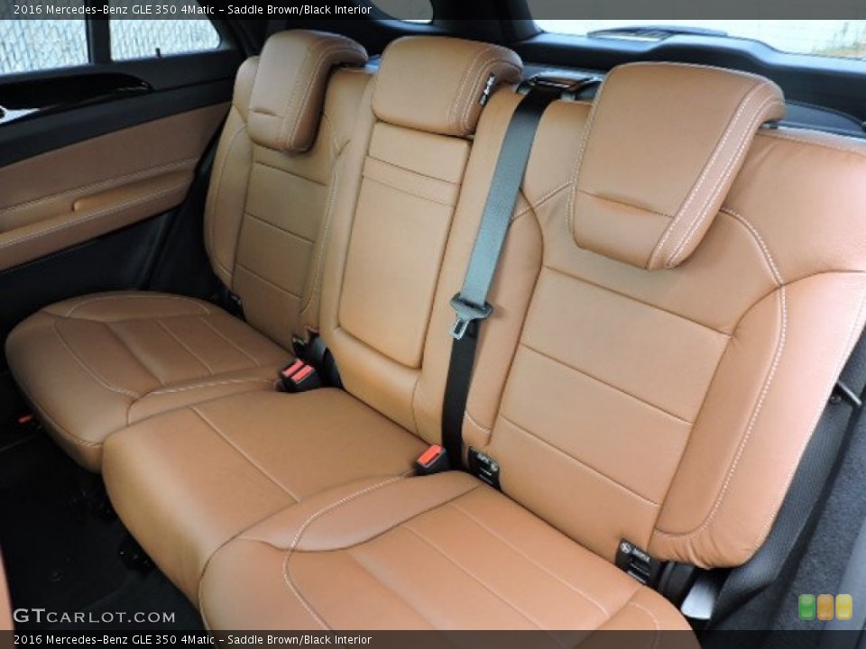 Saddle Brown/Black Interior Rear Seat for the 2016 Mercedes-Benz GLE 350 4Matic #108326132
