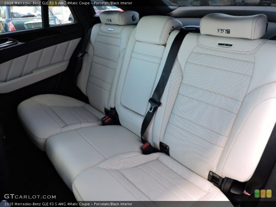 Porcelain/Black Interior Rear Seat for the 2016 Mercedes-Benz GLE 63 S AMG 4Matic Coupe #108326805