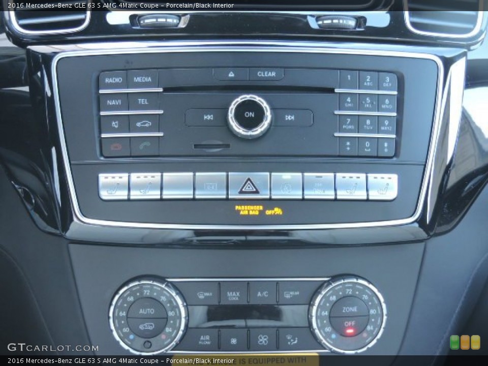 Porcelain/Black Interior Controls for the 2016 Mercedes-Benz GLE 63 S AMG 4Matic Coupe #108326850