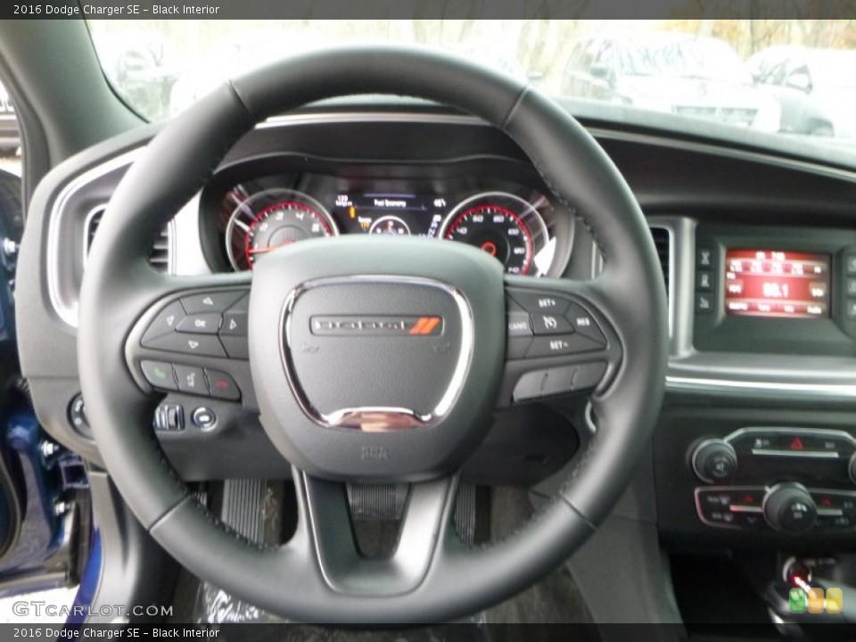 Black Interior Steering Wheel for the 2016 Dodge Charger SE #108328998