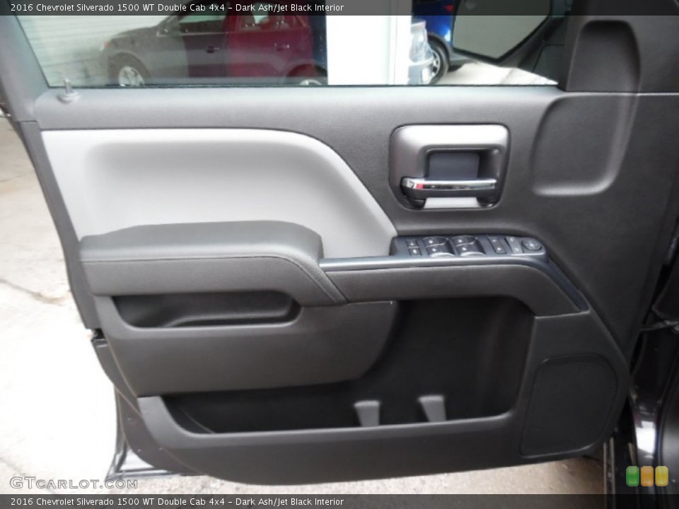 Dark Ash/Jet Black Interior Door Panel for the 2016 Chevrolet Silverado 1500 WT Double Cab 4x4 #108333594