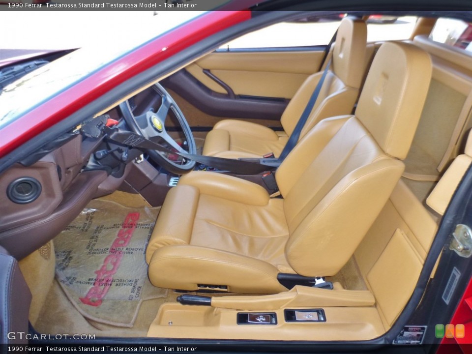 Tan Interior Front Seat for the 1990 Ferrari Testarossa  #108347337