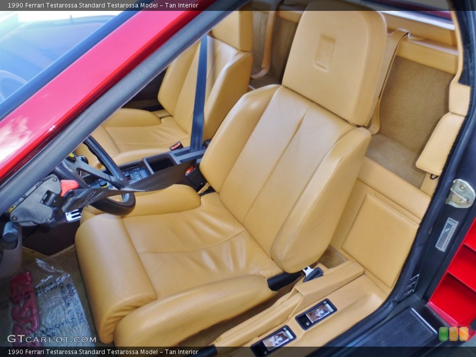 Tan Interior Front Seat for the 1990 Ferrari Testarossa  #108347376