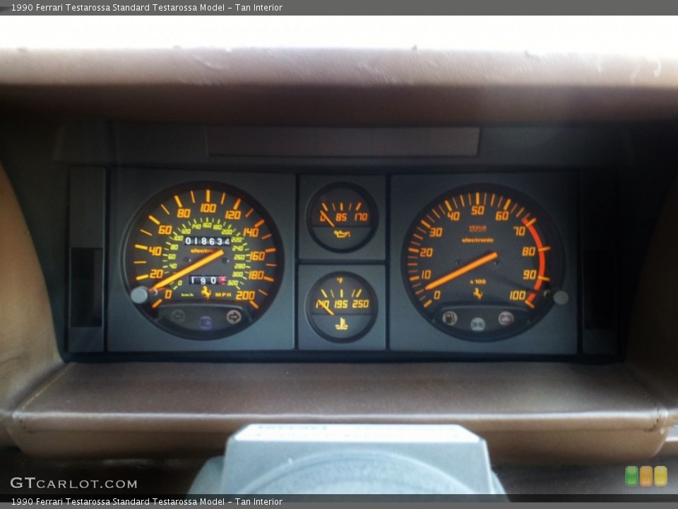 Tan Interior Gauges for the 1990 Ferrari Testarossa  #108347430