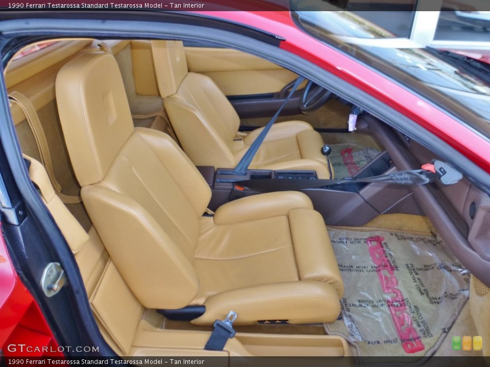Tan Interior Front Seat for the 1990 Ferrari Testarossa  #108347523