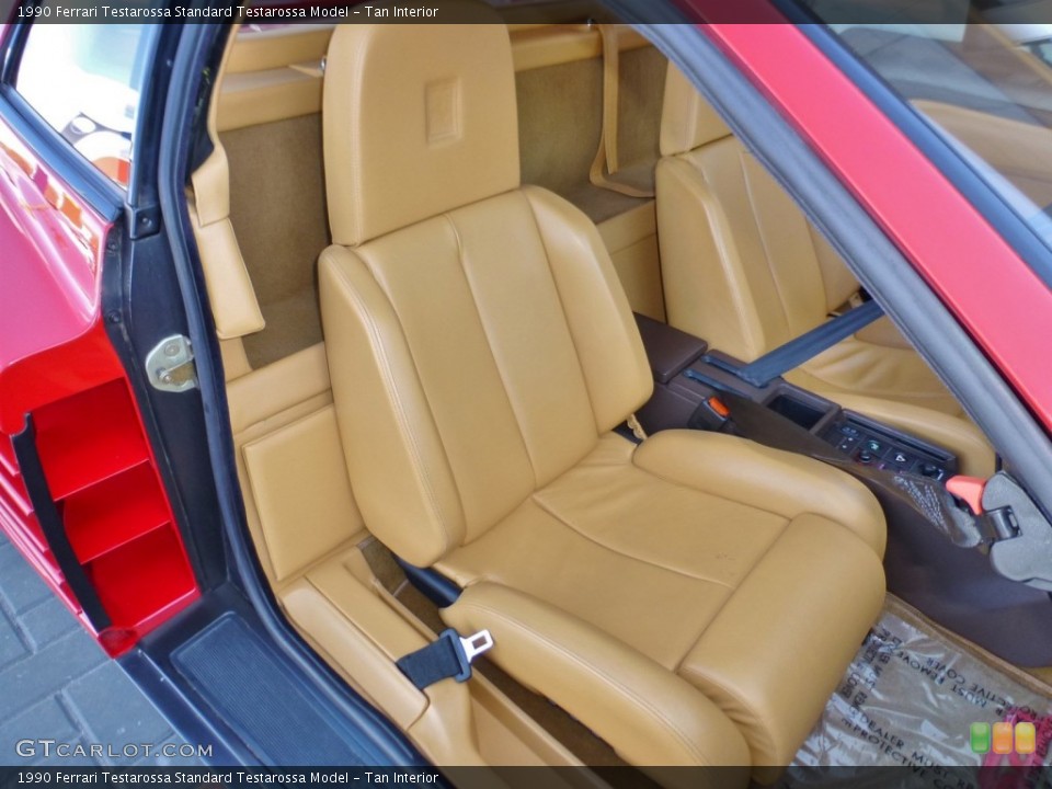 Tan Interior Front Seat for the 1990 Ferrari Testarossa  #108347553