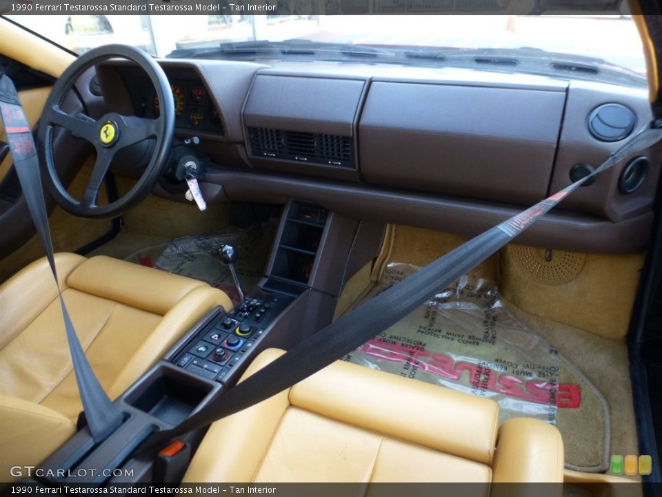 Tan Interior Dashboard for the 1990 Ferrari Testarossa  #108347586