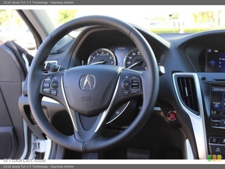 Espresso Interior Steering Wheel for the 2016 Acura TLX 3.5 Technology #108348720