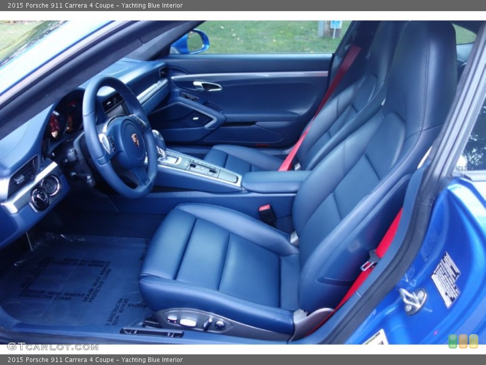 Yachting Blue Interior Front Seat for the 2015 Porsche 911 Carrera 4 Coupe #108348789