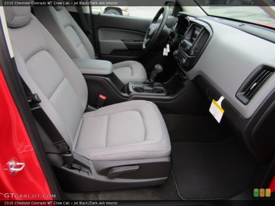 Jet Black/Dark Ash Interior Front Seat for the 2016 Chevrolet Colorado WT Crew Cab #108349065
