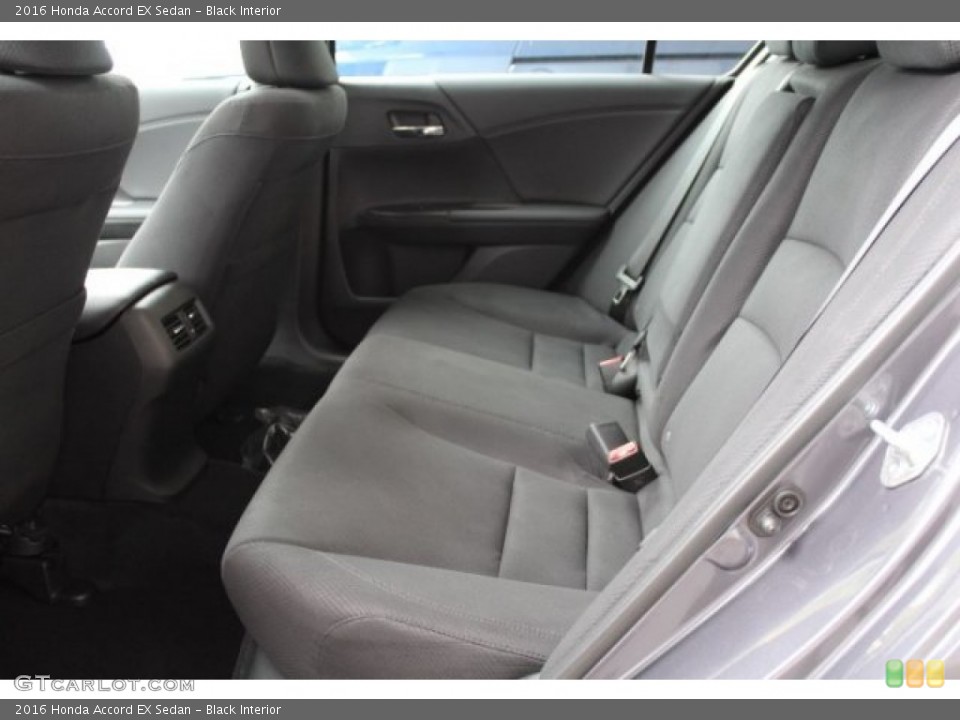 Black Interior Rear Seat for the 2016 Honda Accord EX Sedan #108351834