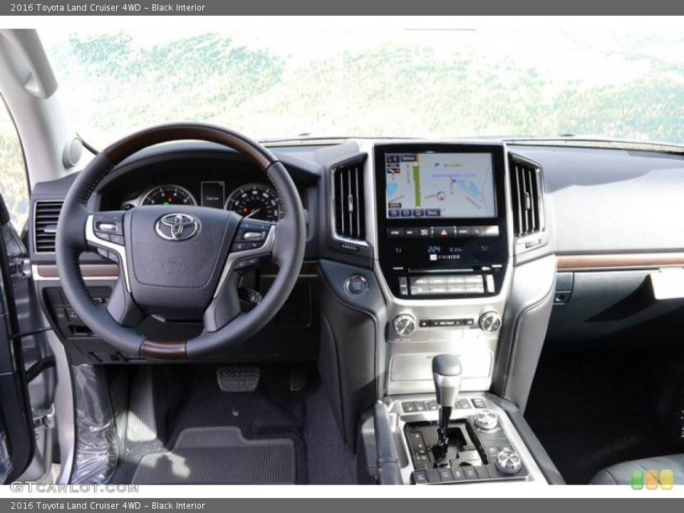 Black Interior Dashboard for the 2016 Toyota Land Cruiser 4WD #108357115