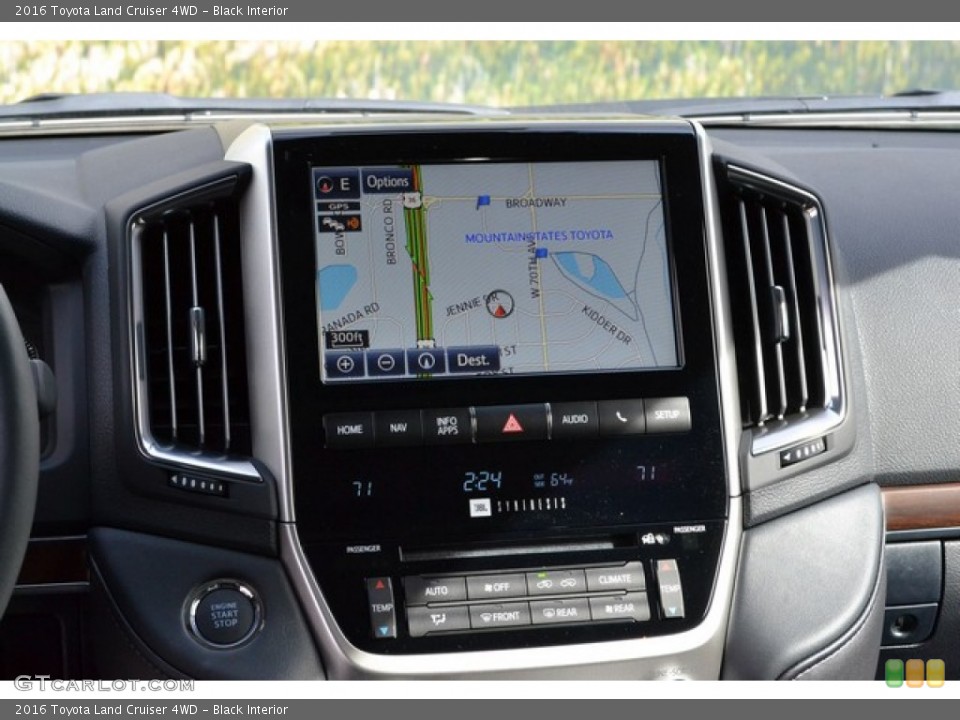 Black Interior Navigation for the 2016 Toyota Land Cruiser 4WD #108357148