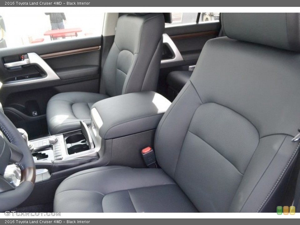 Black Interior Front Seat for the 2016 Toyota Land Cruiser 4WD #108357168