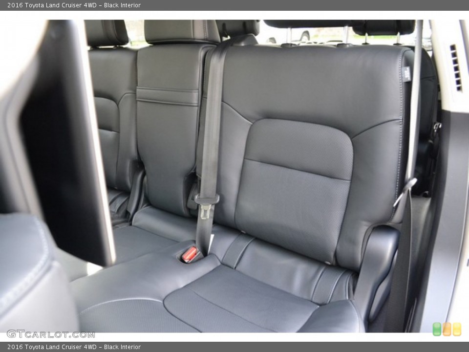 Black Interior Rear Seat for the 2016 Toyota Land Cruiser 4WD #108357192