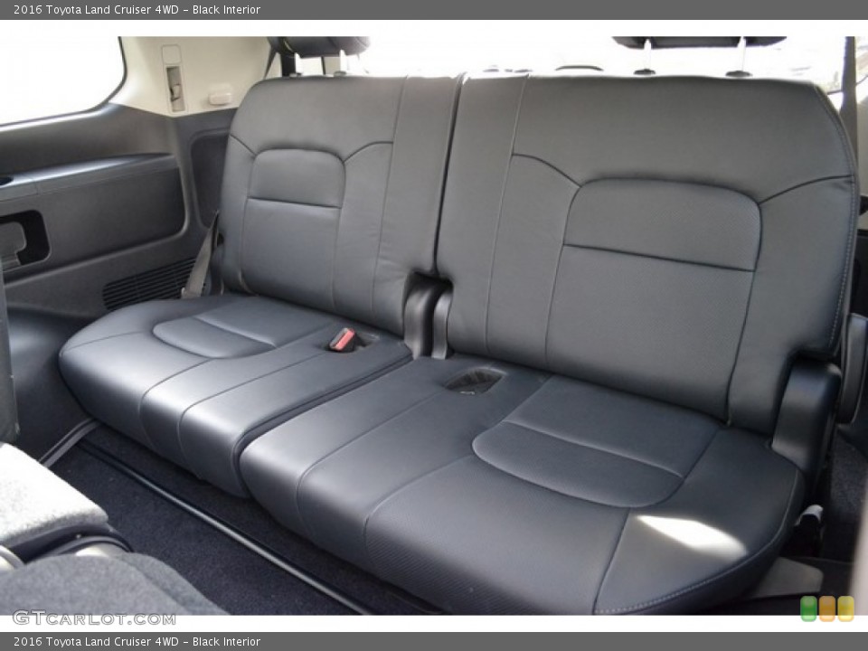 Black Interior Rear Seat for the 2016 Toyota Land Cruiser 4WD #108357210