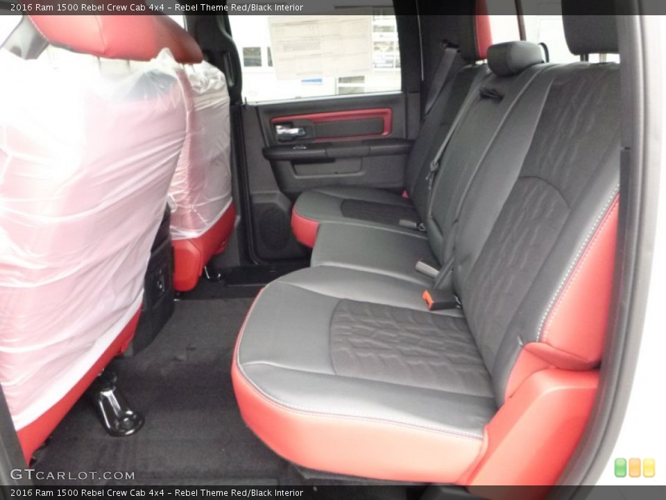 Rebel Theme Red/Black Interior Rear Seat for the 2016 Ram 1500 Rebel Crew Cab 4x4 #108361851