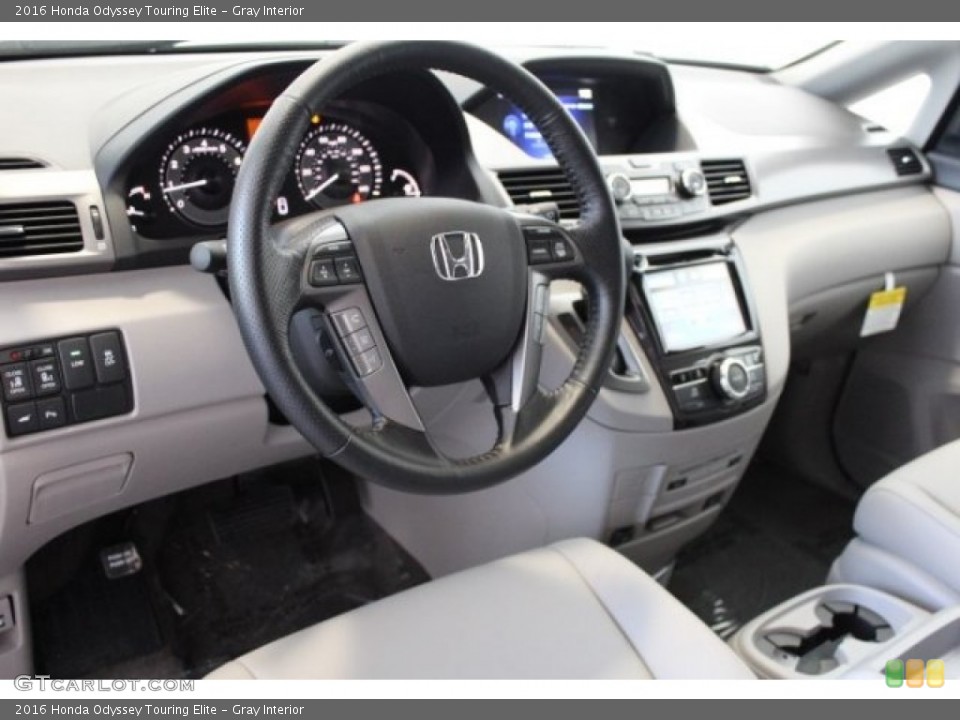 Gray Interior Dashboard for the 2016 Honda Odyssey Touring Elite #108368592