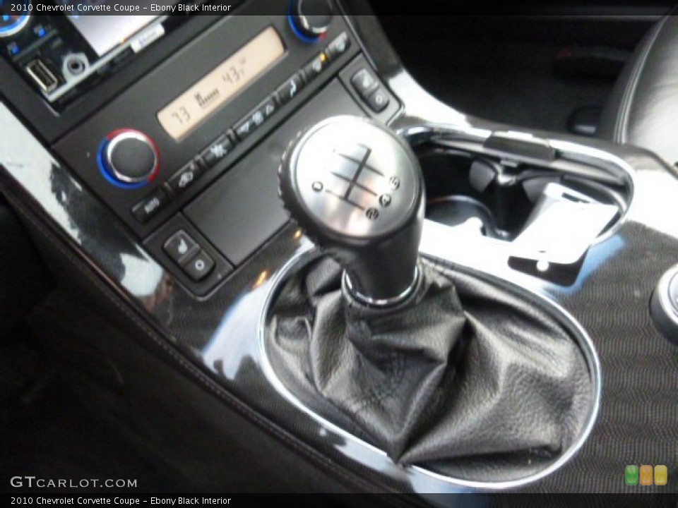 Ebony Black Interior Transmission for the 2010 Chevrolet Corvette Coupe #108378114