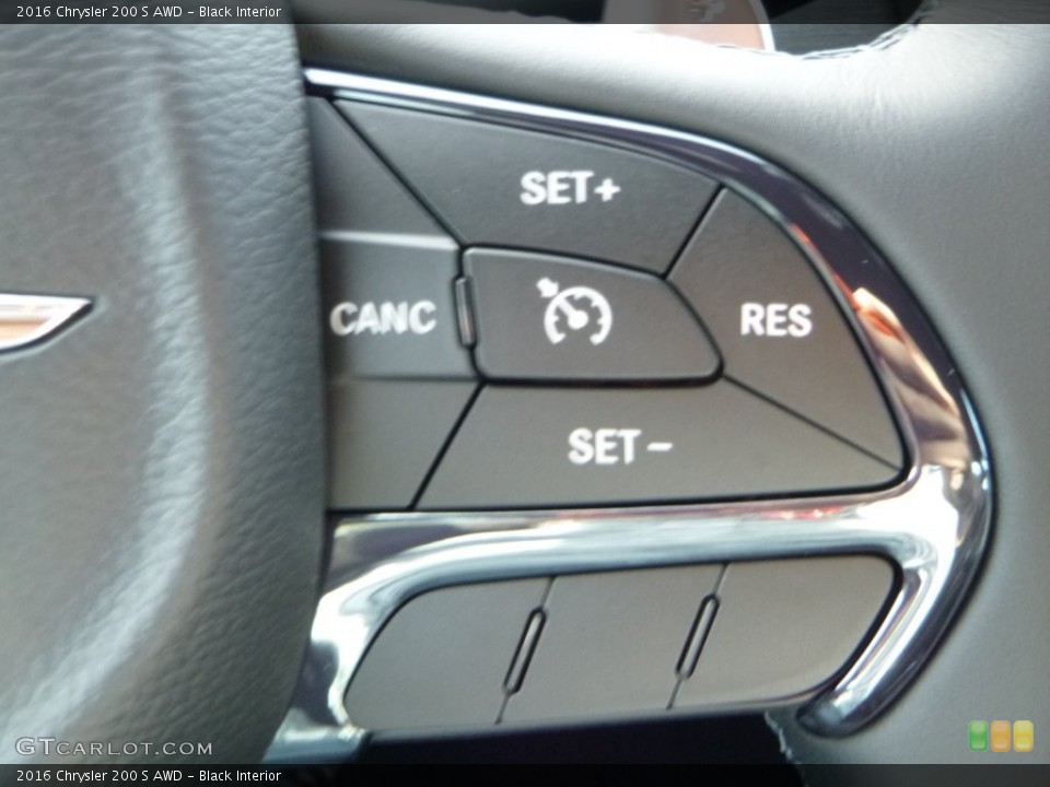 Black Interior Controls for the 2016 Chrysler 200 S AWD #108386319