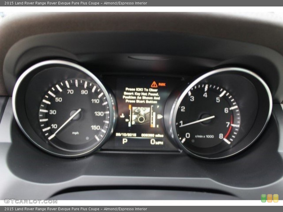 Almond/Espresso Interior Gauges for the 2015 Land Rover Range Rover Evoque Pure Plus Coupe #108388210