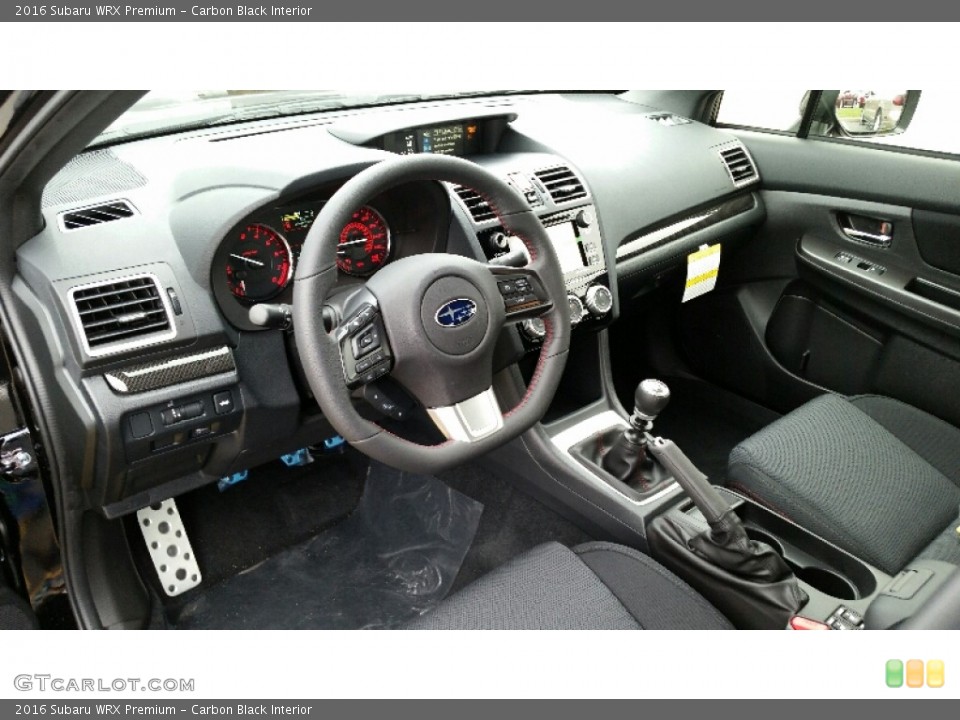 Carbon Black Interior Photo for the 2016 Subaru WRX Premium #108395824