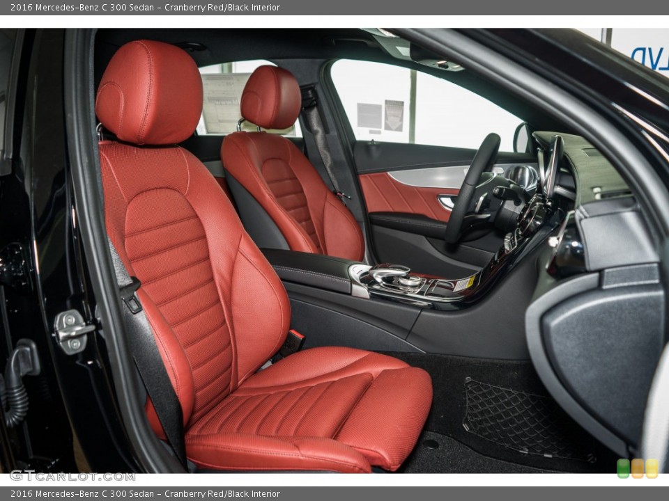 Cranberry Red/Black Interior Photo for the 2016 Mercedes-Benz C 300 Sedan #108397041