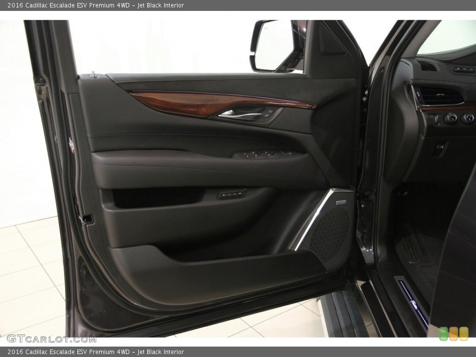 Jet Black Interior Door Panel for the 2016 Cadillac Escalade ESV Premium 4WD #108410304