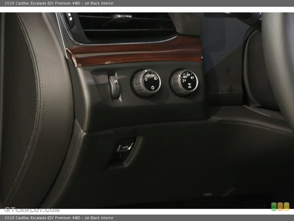 Jet Black Interior Controls for the 2016 Cadillac Escalade ESV Premium 4WD #108410370