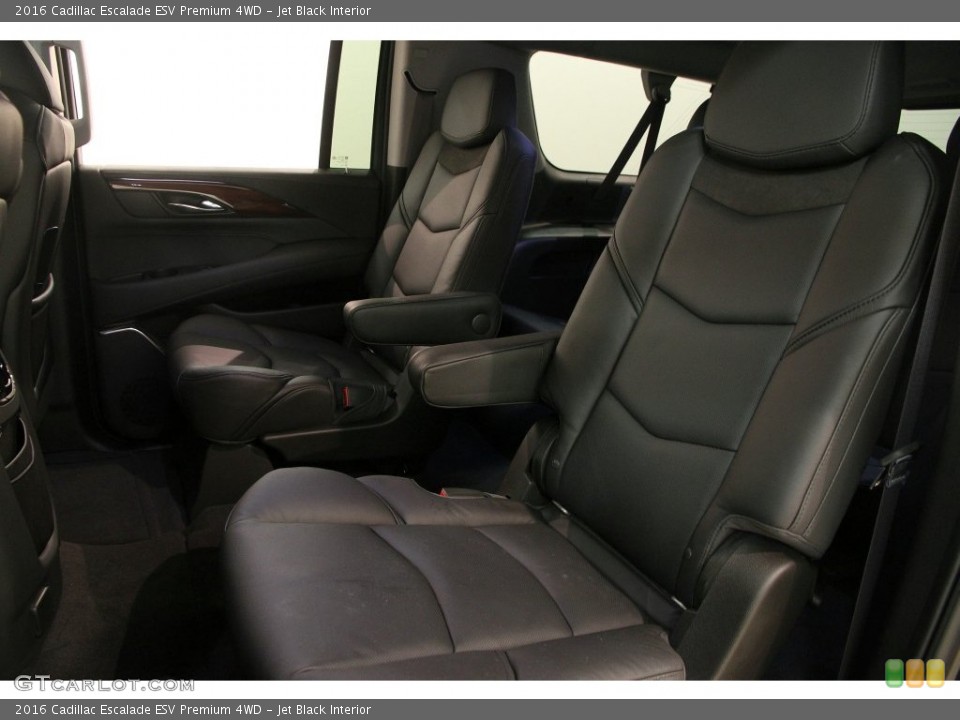 Jet Black Interior Rear Seat for the 2016 Cadillac Escalade ESV Premium 4WD #108410760