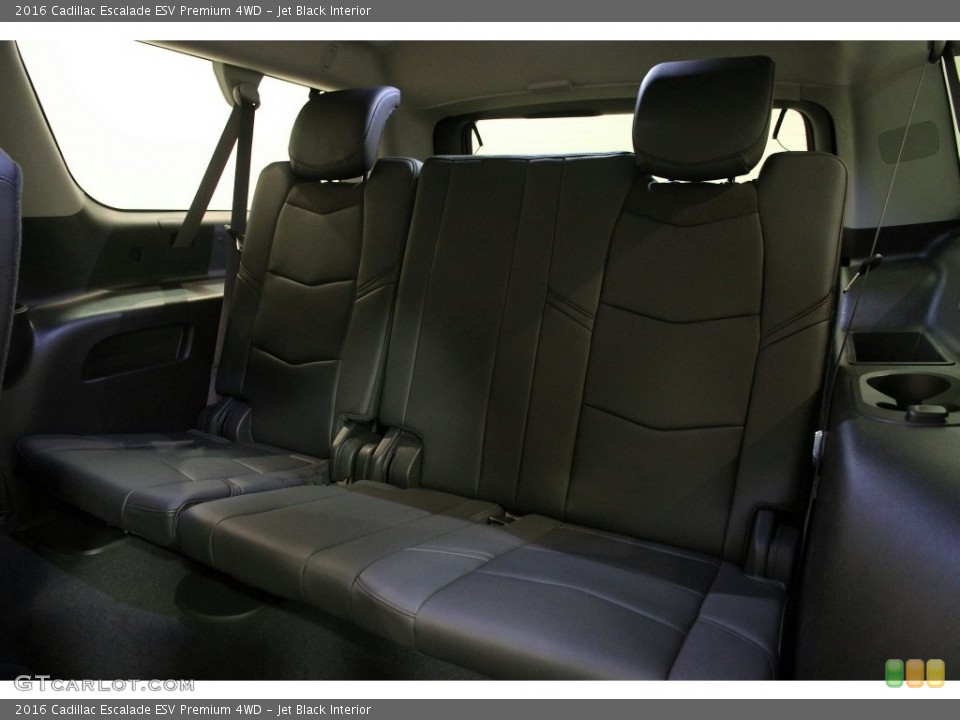 Jet Black Interior Rear Seat for the 2016 Cadillac Escalade ESV Premium 4WD #108410784