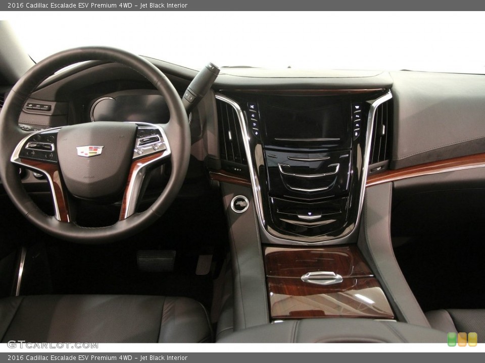 Jet Black Interior Dashboard for the 2016 Cadillac Escalade ESV Premium 4WD #108410844