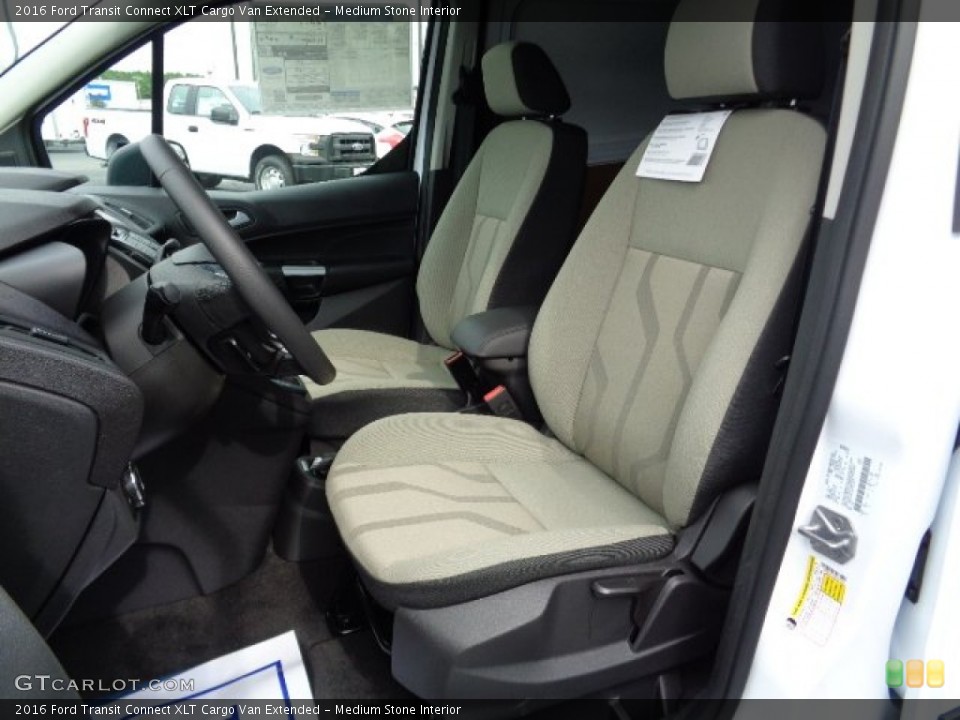 Medium Stone Interior Front Seat for the 2016 Ford Transit Connect XLT Cargo Van Extended #108412654